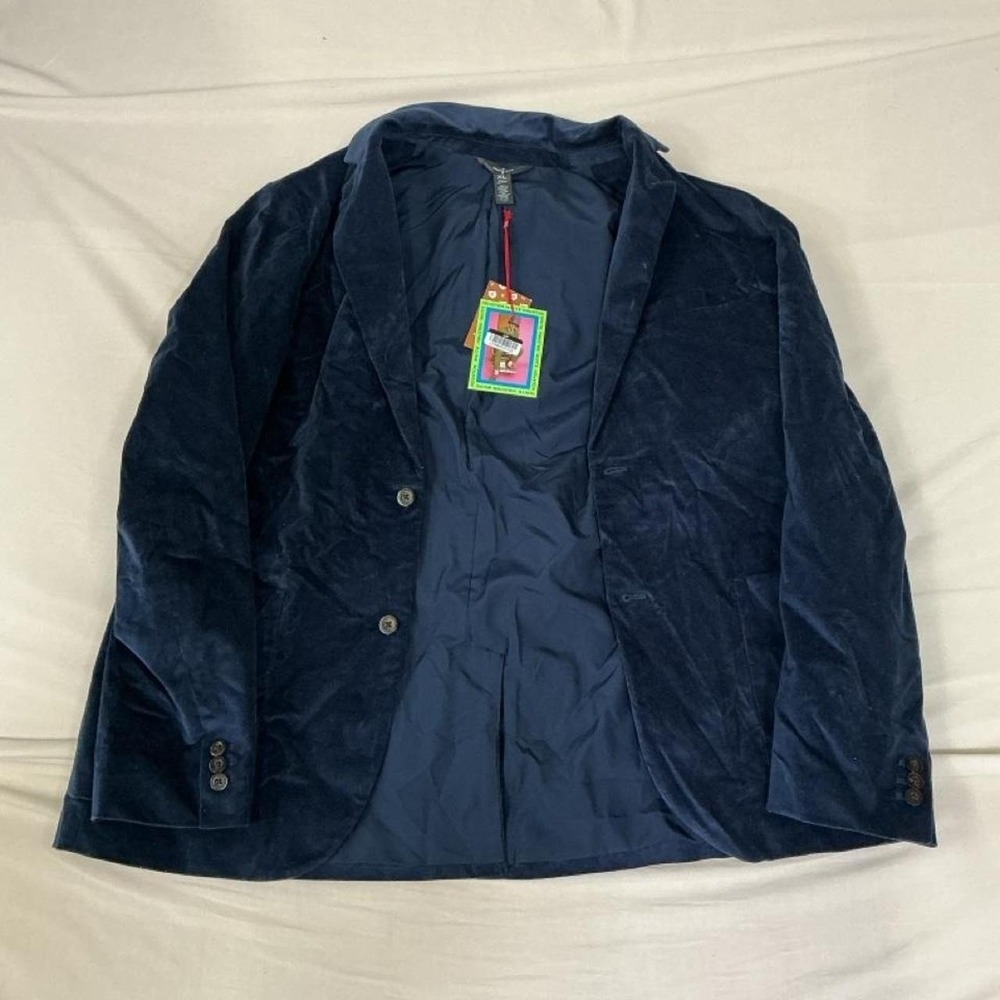 White House Black Market Navy Velvet Blazer – Women's XL 💙✨